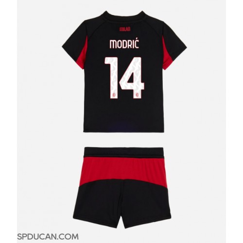 Dječji Nogometni Dres AC Milan Luka Modric #14 Domaci 2025-26 Kratak Rukav (+ Kratke hlače)